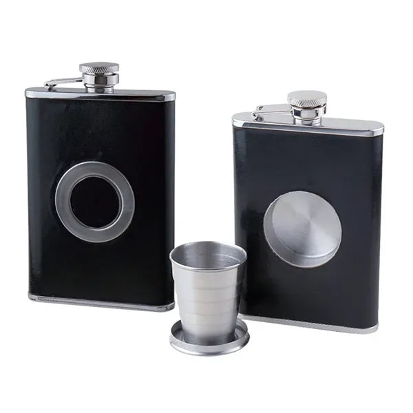 Portable Hip Flask With Built In Collapsible