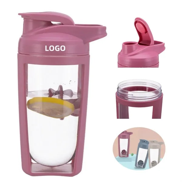 Portable Leakproof Plastic Protein Shaker Bottle