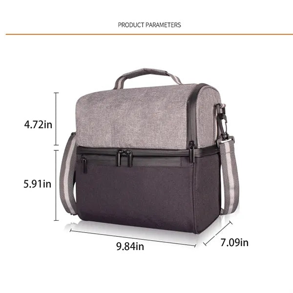 Work Picnic Insulated Lunch Bag Box Cooler w/ Shoulder Strap