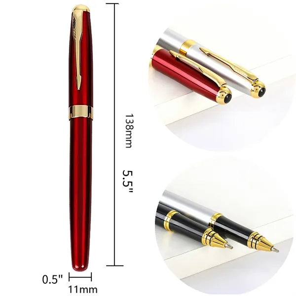 Ballpoint Pens Executive Metal with Golden Trim