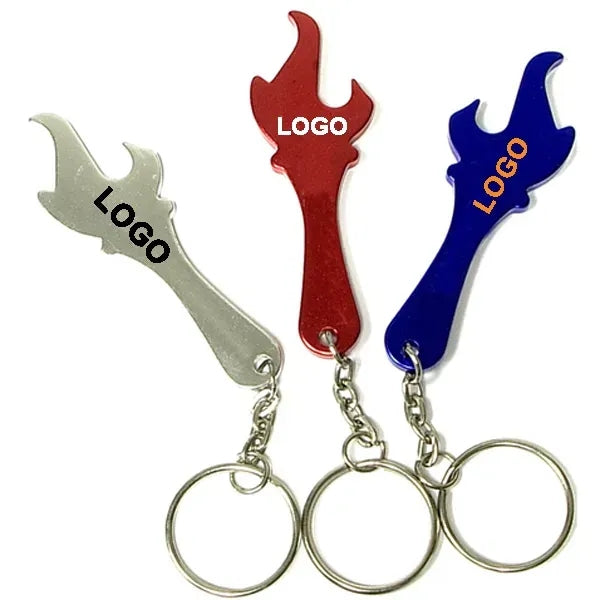 Torch Shape Bottle Opener Keychain