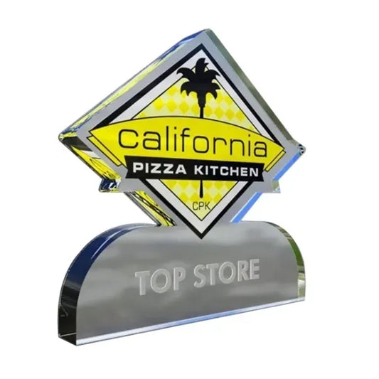 Solid Crystal Trophy