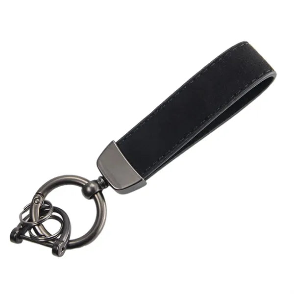 Universal Durable Leather 360 Degree Rotatable Keychain