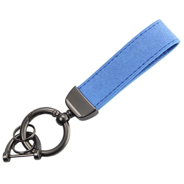 Universal Durable Leather 360 Degree Rotatable Keychain