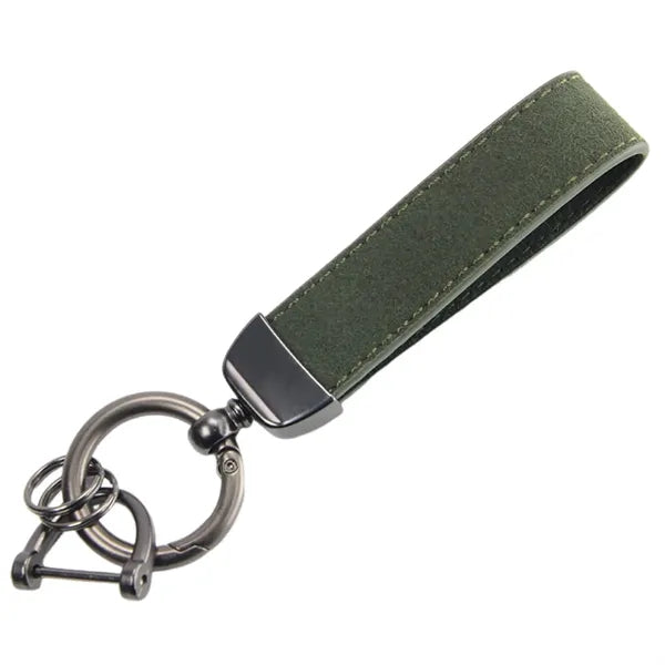 Universal Durable Leather 360 Degree Rotatable Keychain