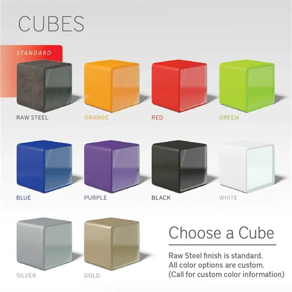 Cubed Metal Award - Custom Magnetic Attachments & Faceplates