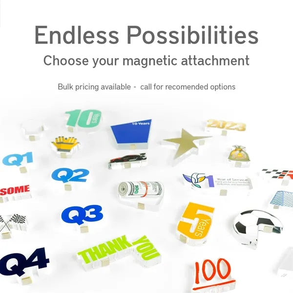 Cubed Metal Award - Custom Magnetic Attachments & Faceplates