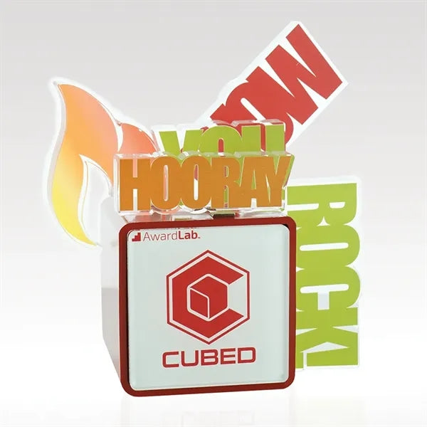 Cubed Metal Award - Custom Magnetic Attachments & Faceplates