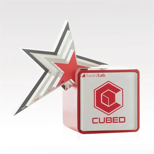 Cubed Metal Award - Custom Magnetic Attachments & Faceplates