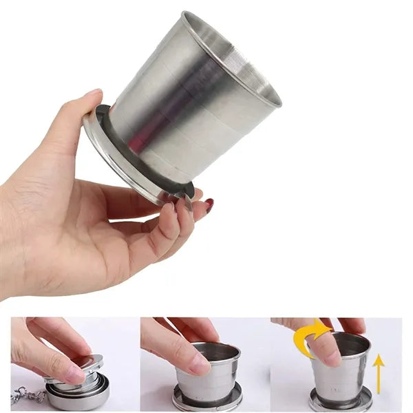 Stainless Steel 240ML Foldable Cup