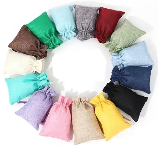 Linen Drawstring Storage Bag