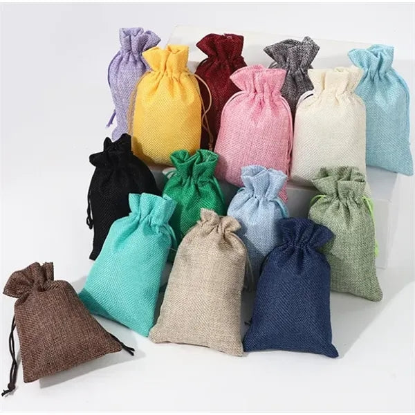 Linen Drawstring Storage Bag