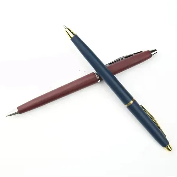 Cooper Retractable Pen with Gold Trim