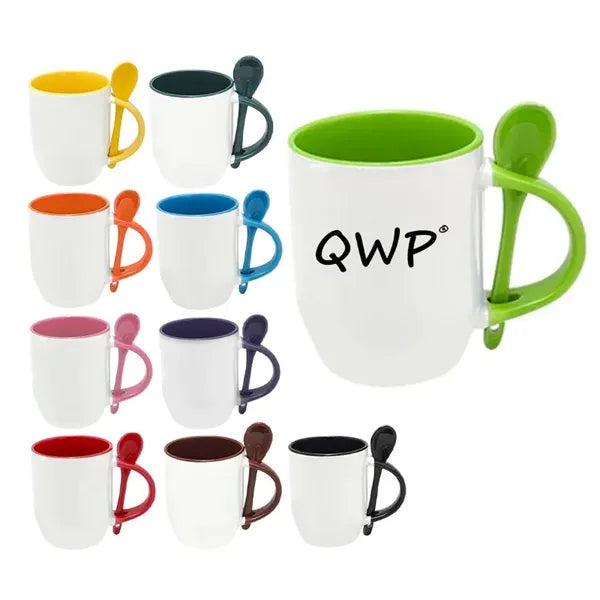Ceramic Mug With Spoon