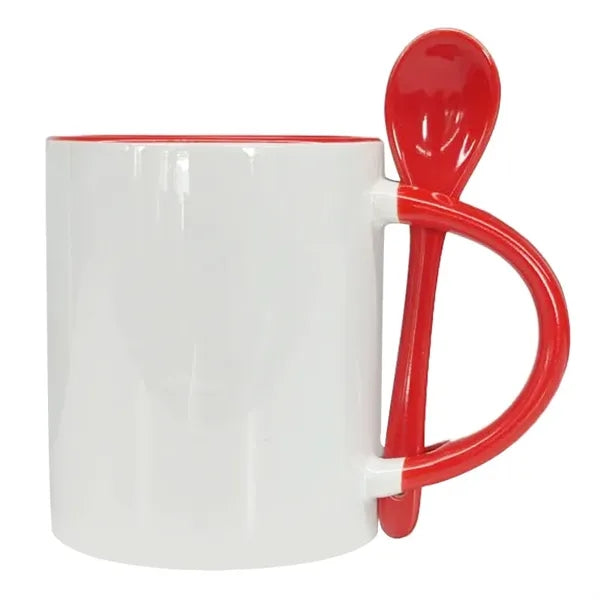 Ceramic Mug With Spoon