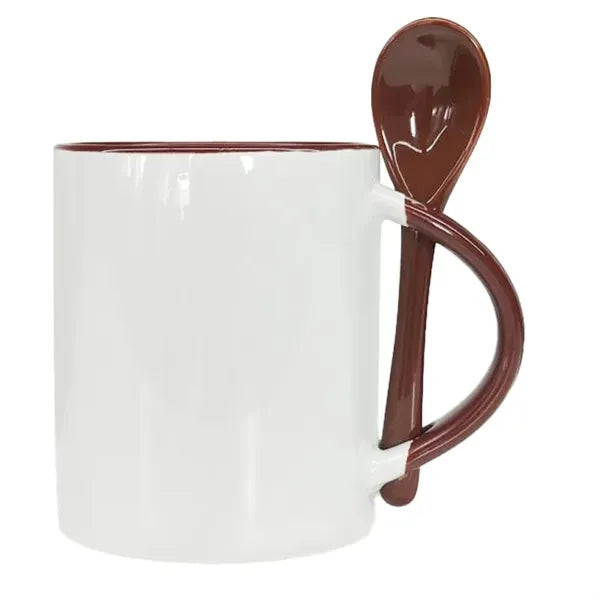 Ceramic Mug With Spoon