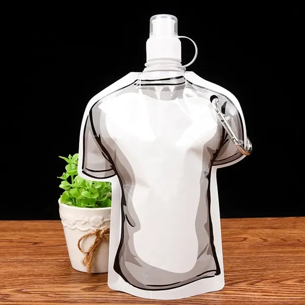 T-shirt Shaped Outdoor Foldable Water Bottle