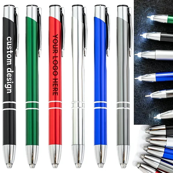 Ballpoint pen with light flashlight