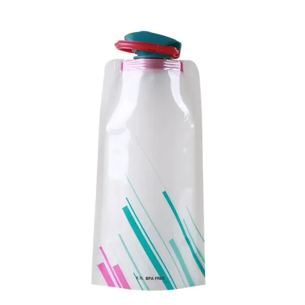 Collapsible Water Bottle with Carabiner Clip