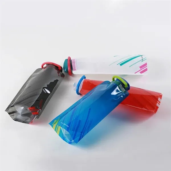 Collapsible Water Bottle with Carabiner Clip