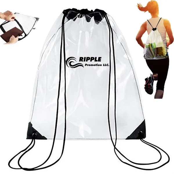Clear Fitness Yoga Waterproof Transparent Gym Bag Backpack