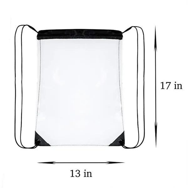 Clear Fitness Yoga Waterproof Transparent Gym Bag Backpack