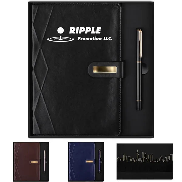 Notebook Ink Pen Ceremony Book Leather Hardcover Gift sets