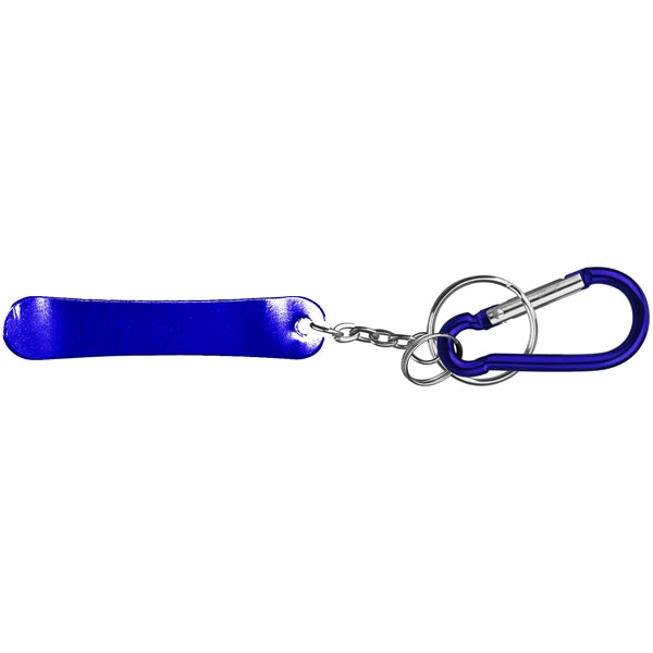 Skateboard Shape Bottle Opener w/ Key Chain & Carabiner