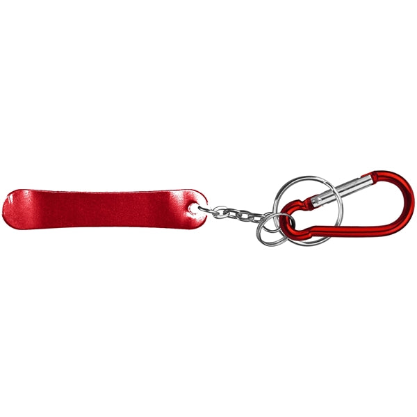 Skateboard Shape Bottle Opener w/ Key Chain & Carabiner