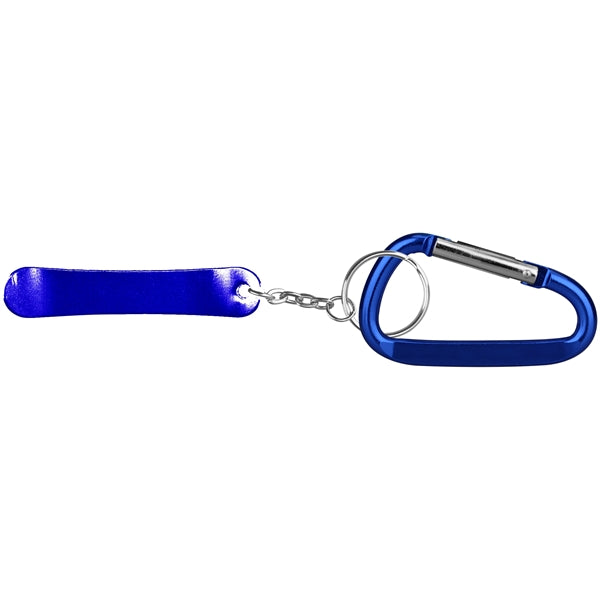 Skateboard Shape Bottle Opener w/ Key Chain & Carabiner
