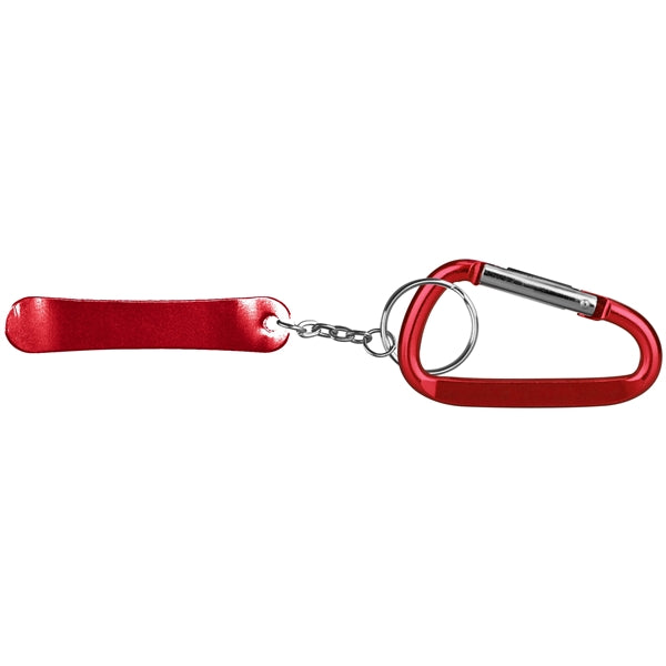 Skateboard Shape Bottle Opener w/ Key Chain & Carabiner