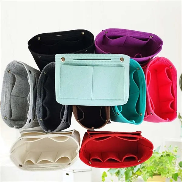 Portable Multi-Pocket Felt Bag Organizer