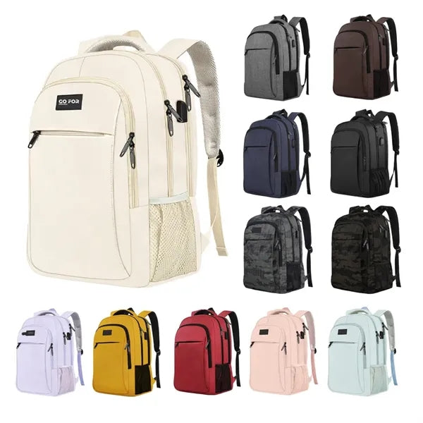 Travel Laptop Backpack Fits 15.6 Inch Notebook