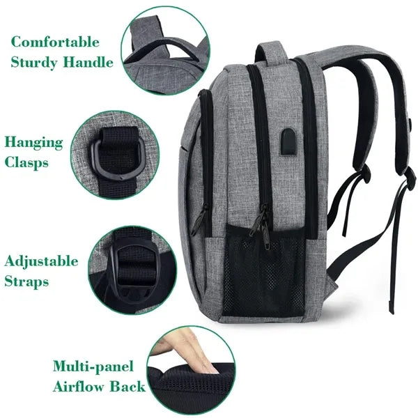 Travel Laptop Backpack Fits 15.6 Inch Notebook
