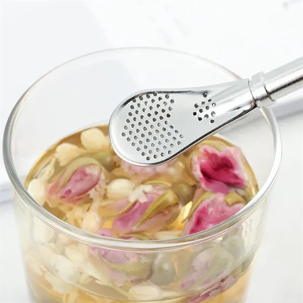 Stainless Steel Straw Spoon