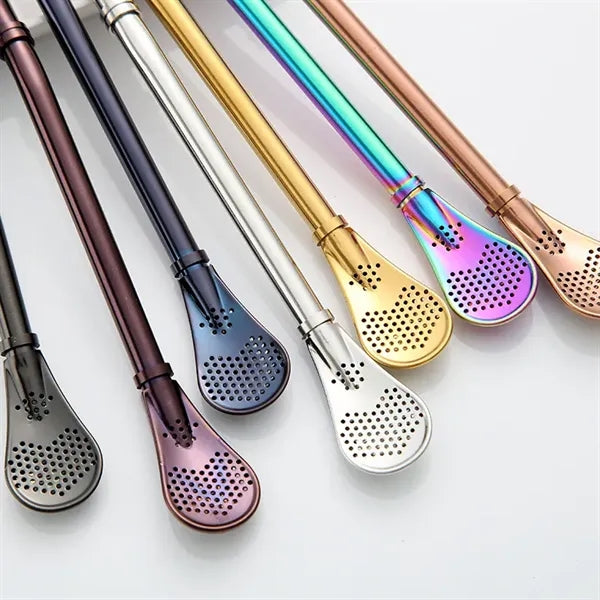 Stainless Steel Straw Spoon