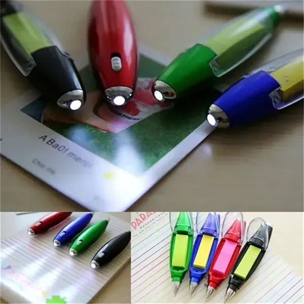 3 in 1 Flashlight Light-up Multifunction Ballpoint Pen