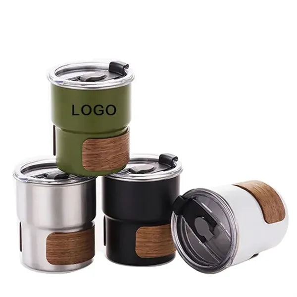 10oz Stainless Steel Camping Mug with Sleeve and Lid