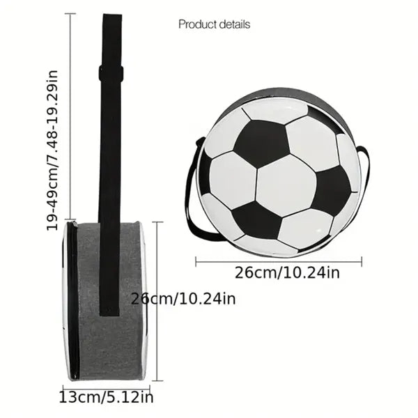 9 Can Insulated Soccer Ball Lunch Bag Kid School Sports Tote