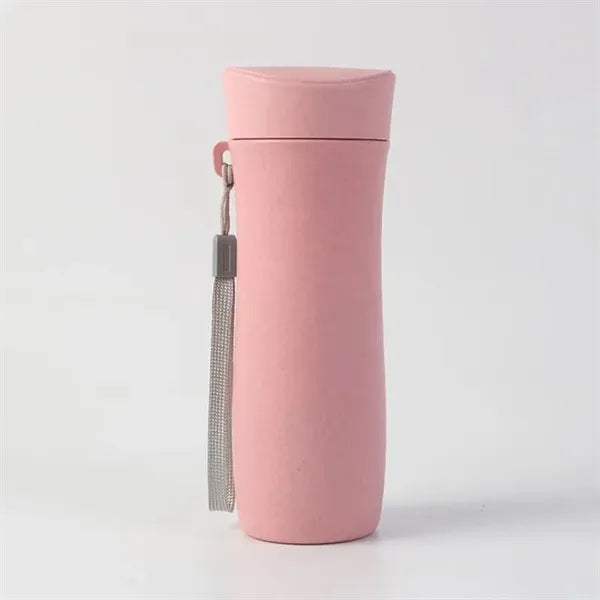 Simple Wheat Straw Fiber Water Bottle