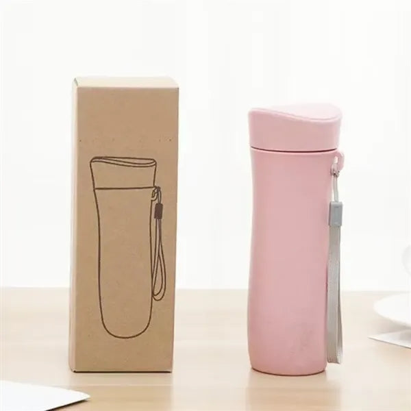 Simple Wheat Straw Fiber Water Bottle