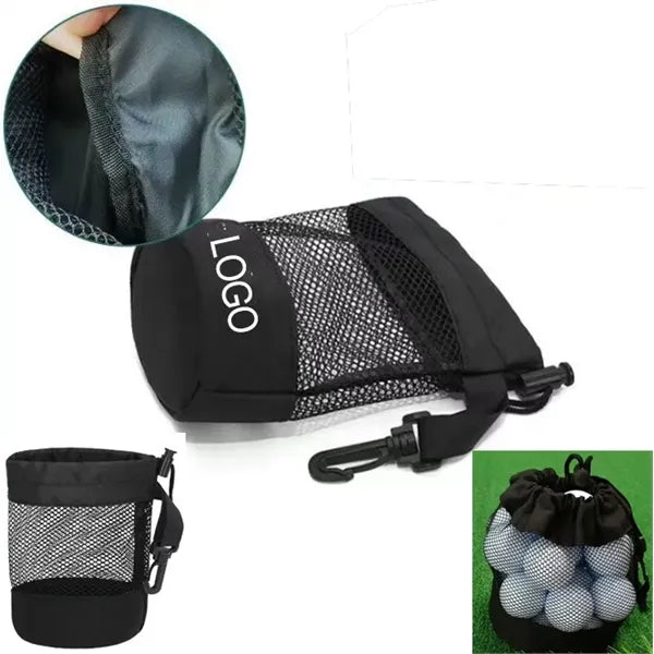 Mesh Golf Ball Drawstring Bag