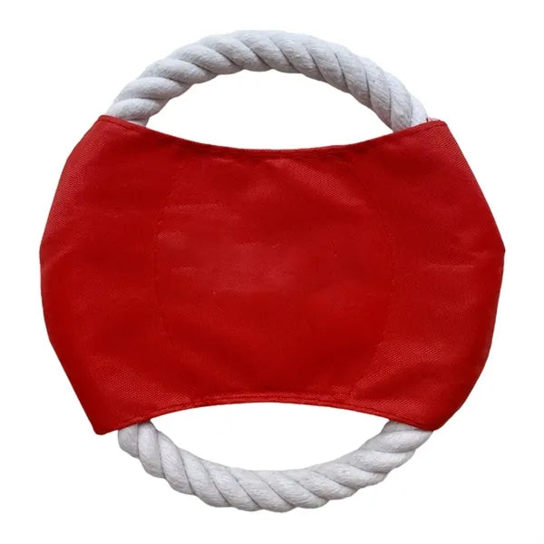 Outdoor Dog Chew Toy Rope Flying Disc
