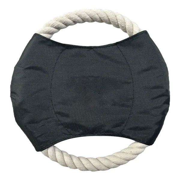 Outdoor Dog Chew Toy Rope Flying Disc