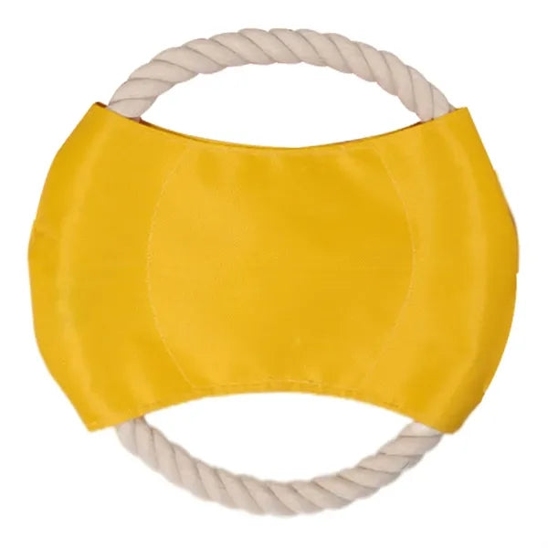 Outdoor Dog Chew Toy Rope Flying Disc