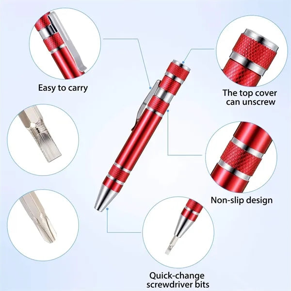8-Piece Precision Screwdriver Set