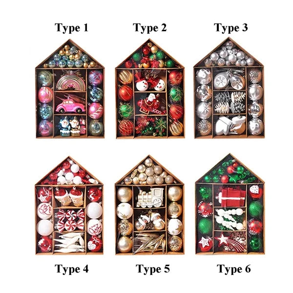 Christmas Tree Ornament Set 70-Pack