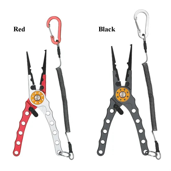 Self-Locking Fishing Pliers with Anti-Lost Spring