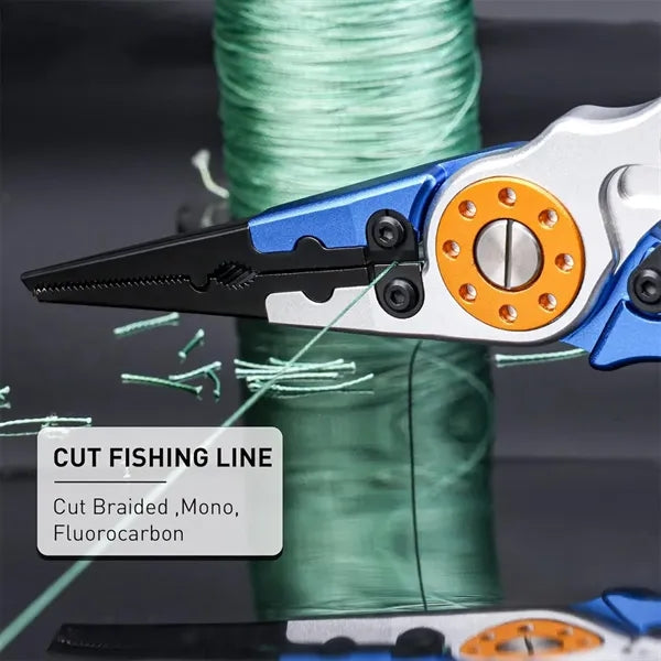 Self-Locking Fishing Pliers with Anti-Lost Spring
