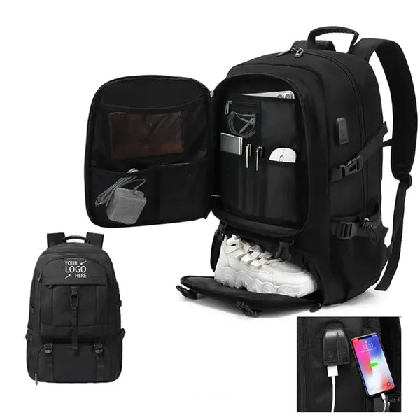 Large Extendable Business Laptop Backpack PC 18inch
